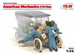 Сборные фигуры из пластика Американские механики 1910-е гг, 1:24, ICM