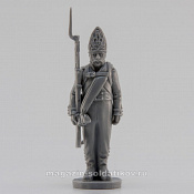 Сборная миниатюра из смолы Унтер-офицер фузилёр Павловского полка, стоящий 28 мм, Аванпост - фото