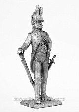 Миниатюра из олова 533 РТ Офицер драгунского полка Наполеона 1798 год, 54 мм, Ратник - фото