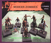 Солдатики из пластика Современные зомби (1/72) Caesar Miniatures - фото
