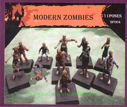 Солдатики из пластика Современные зомби (1/72) Caesar Miniatures
