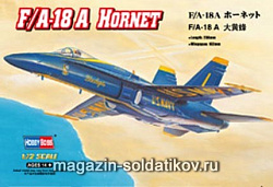 Сборная модель из пластика Самолет «F/A-18A Hornet» (1/72) Hobbyboss