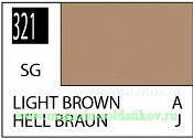 Краска художественная 10 мл. светло-коричневая, полуглянцевая, Mr. Hobby. Краски, химия, инструменты - фото