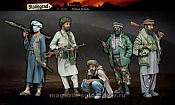 Сборные фигуры из смолы Афганские повстанцы, набор из 5 фигур, 1/35, Stalingrad - фото