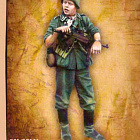 Сборная миниатюра из смолы ЕМ 35141 Немецкий пехотинец, ВМВ, 1/35 Evolution