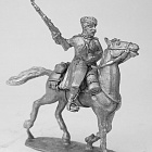 Сборная фигура из металла Кавалерист в черкесске с ружьем, 1918-1922 гг. 28 мм, Figures from Leon