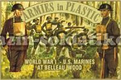 Солдатики из пластика WWI Американские морские пехотинцы в Белло Вуд, 1/32 Armies in plastic - фото