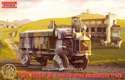 Сборная модель из пластика FWD армейский 3-х тонный грузовой автомобиль (1/72) Roden