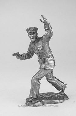 Миниатюра из олова 5125 СП Старший лейтенант РККФ 1940-43 гг., 54 мм, Солдатики Публия