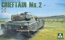 Сборная модель из пластика Британский основной танк Chieftain Mk.2 1/35 Takom