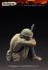 Сборная миниатюра из смолы Пехотинец РККА, 1/35, Stalingrad - фото