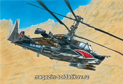 Сборная модель из пластика Российский ударный вертолет «Черная акула» 1:72 Моделист