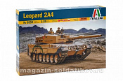 Сборная модель из пластика ИТ Немецкий танк Леопард 2A4 (1/35) Italeri - фото