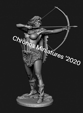 Сборная фигура из металла Миры Фэнтези: Венера палеолита. 54 мм, Chronos miniatures - фото
