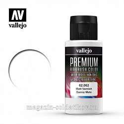 Лак матовый, 60 мл, Vallejo Premium