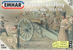 Солдатики из пластика EM 7208 Russian Artillery Crimean War, 1:72, Emhar