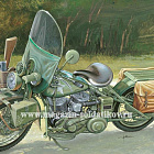Сборная модель из пластика ИТ Мотоцикл WLA 750 (1:9) Italeri
