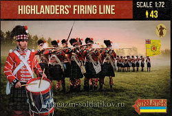 Highlanders' Firing Line (1/72) Strelets