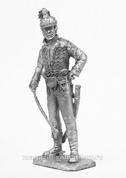 Миниатюра из олова 571 РТ Офицер мусульманской роты легиона Мирабо, 1800 г., 54 мм, Ратник