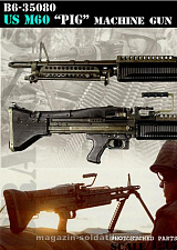 Сборная миниатюра из смолы US M60 Pig Machinegun (1/35), Bravo 6 - фото