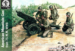 Солдатики из пластика АР 038 Американская 75-мм горная пушка (1:72) Waterloo