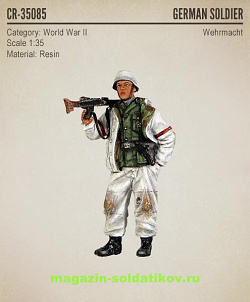 Сборная миниатюра из смолы CR 35085 Немецкий солдат /Вермахт/ 1:35 Corsar Rex