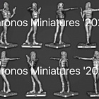 Сборная миниатюра из смолы Гостья из будущего, 54 мм, Chronos miniatures