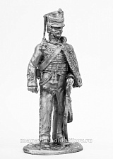 Миниатюра из олова 472 РТ Рядовой 1-го гусарского полка Российско-германского легиона, 1812 г., 54 мм, Ратник - фото