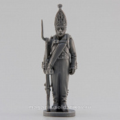 Сборная миниатюра из смолы Гренадёр Павловского полка «к ноге» 28 мм, Аванпост - фото