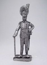 Миниатюра из олова 320 РТ Офицер вюртенбергского полка, 54 мм, Ратник - фото