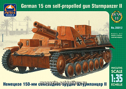 Сборная модель из пластика Немецкое 150-мм самоходное орудие Штурмпанцер II (1/35) АРК моделс