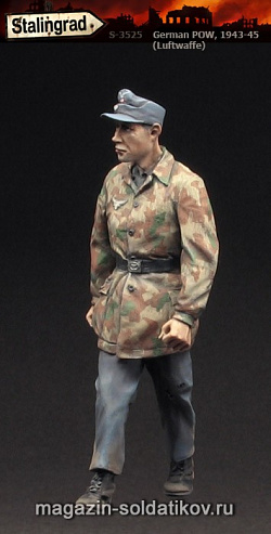 Сборная миниатюра из смолы Пленный немец (люфт), 1/35, Stalingrad