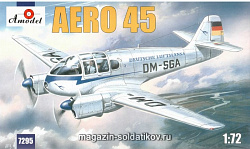 Сборная модель из пластика Aero 45 гражданский самолет Amodel (1/72)