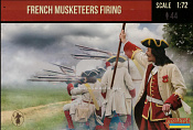 Солдатики из пластика French Musketeers Firing, (1/72) Strelets - фото