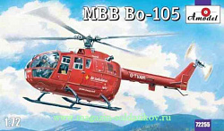 Сборная модель из пластика Вертолёт Во-105 Amodel (1/72)