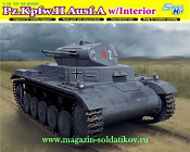 Сборная модель из пластика Д Танк Pz.Kpfw.II Ausf.A w/Interior (1/35) Dragon - фото