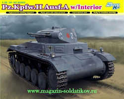 Сборная модель из пластика Д Танк Pz.Kpfw.II Ausf.A w/Interior (1/35) Dragon