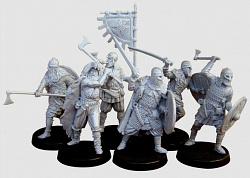 Солдатики из смолы Викинги, 6 фигур, 40 мм, V&V miniatures