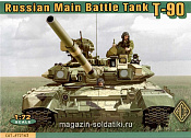 Сборная модель из пластика T-90 Российский основной боевой танк АСЕ (1/72) - фото