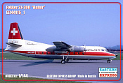 Сборная модель из пластика Пассажирский самолет Fokker F-27-200 Balair (1/144) Восточный экспресс - фото