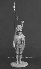 Сборная миниатюра из смолы 2-й орлоносец Швейцарских полков, 54 мм, Chronos miniatures - фото