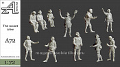 Сборные фигуры из смолы Ракетчики, 1:72, Alex miniatures - фото