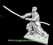 Миниатюра из металла Воин-монах с мечом 54 мм, Магазин Солдатики - фото