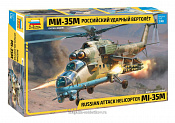 Сборная модель из пластика Российский ударный вертолет Ми-35М (1/48) Звезда - фото