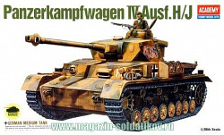 Сборная модель из пластика Немецкий танк Pz-IV H/J (1:35) Академия