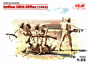 Сборные фигуры из пластика Индийские сикхские стрелки (1942 г.) (1/35) ICM - фото