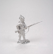 Сборные фигуры из металла Красноармеец перед атакой (буденовка) 28 мм, Figures from Leon - фото