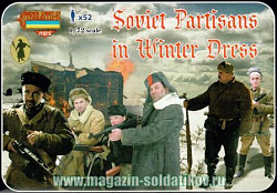 Солдатики из пластика Советские партизаны. Зима (1/72) Strelets