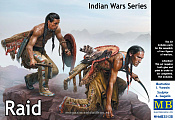 Сборные фигуры из пластика MB 35138 Рейд, индейские войны (1/35) Master Box - фото