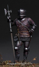 Сборная фигура из смолы Medieval European man-at-arms XVcentury, 75 mm. Mercury Models - фото
